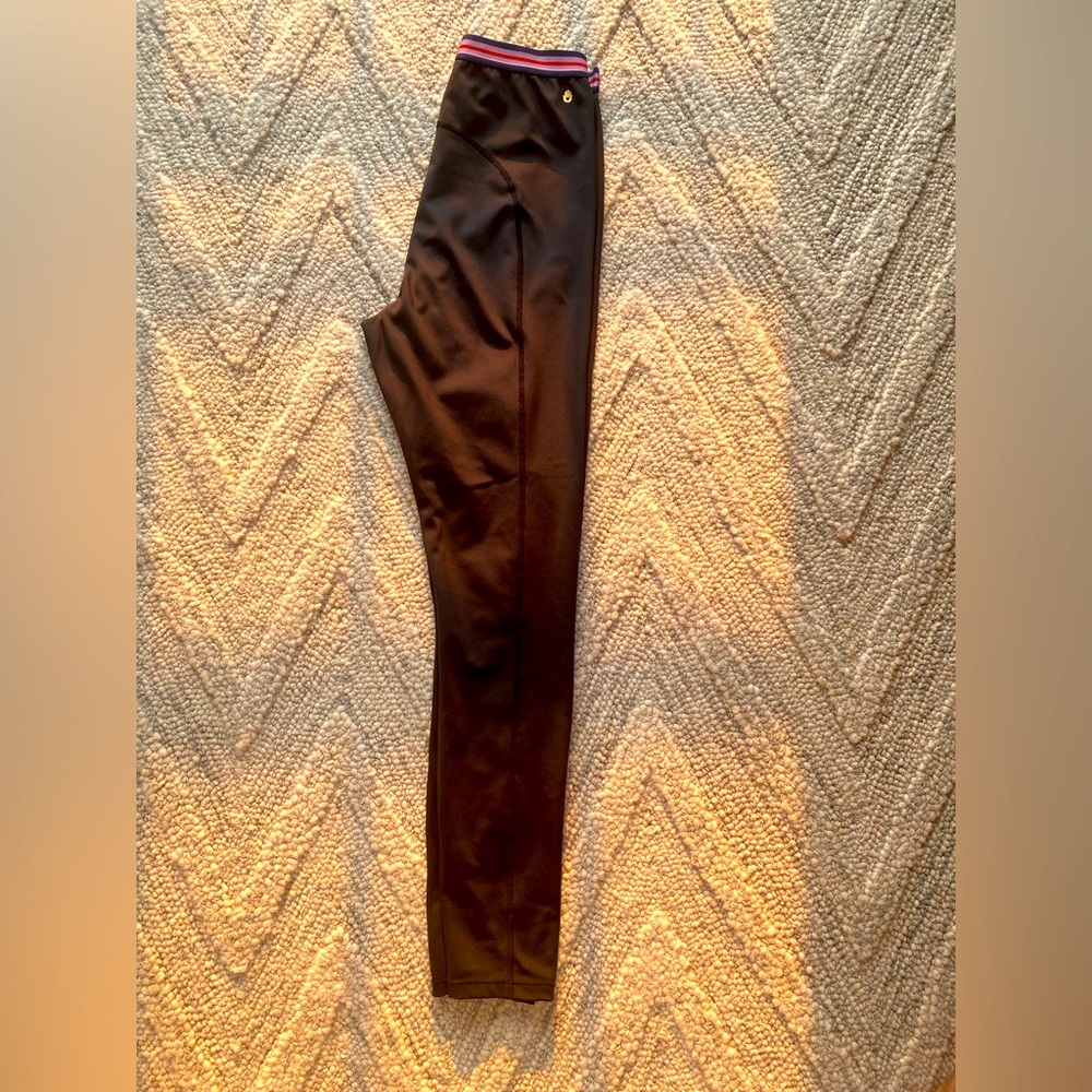 Spiritual gangster high rise black leggings with colorful waistband